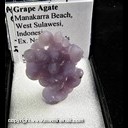 Mineral Specimen: Agate, variety: Grape from Manakarra Beach, West Sulawesi, Indonesia, Ex. Norm Woods