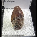 Mineral Specimen: Copper Crystal from Central Mine, Keweenaw Co., Michigan Mineral Specimen: Copper Crystal from Central Mine, Keweenaw Co., Michigan