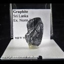 Mineral Specimen: Graphite from Sri Lanka, Ex. Norm Woods Mineral Specimen: Graphite from Sri Lanka, Ex. Norm Woods