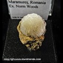 Mineral Specimen: Calcite from Cavnic Mine, Cavnic, Maramures, Romania, Ex. Norm Woods Mineral Specimen: Calcite from Cavnic Mine, Cavnic, Maramures, Romania, Ex. Norm Woods