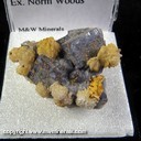 Mineral Specimen: Barite on Fluorite from Castleton, High Peak, Derbyshire, England, Ex. Norm Woods Mineral Specimen: Barite on Fluorite from Castleton, High Peak, Derbyshire, England, Ex. Norm Woods
