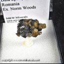 Mineral Specimen: Siderite on Sphalerite from Baia Sprie Mine, Baia Sprie, Maramures, Romania, Ex. Norm Woods Mineral Specimen: Siderite on Sphalerite from Baia Sprie Mine, Baia Sprie, Maramures, Romania, Ex. Norm Woods