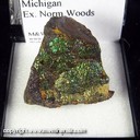 Mineral Specimen: Goethite, Iridescent from Keweenaw Peninsula, Michigan, Ex. Norm Woods Mineral Specimen: Goethite, Iridescent from Keweenaw Peninsula, Michigan, Ex. Norm Woods