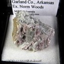 Mineral Specimen: Miserite, Wollastanite from North Wilson pit, Union Carbide Mine, Wilson Springs, Garland Co., Arkansas - Ex. Steve Pullman, Ex. Norm Woods Mineral Specimen: Miserite, Wollastanite from North Wilson pit, Union Carbide Mine, Wilson Springs, Garland Co., Arkansas - Ex. Steve Pullman, Ex. Norm Woods