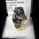 Mineral Specimen: Hubnerite from Blackbird dist., Lehmi Co., Idaho, Ex. Norm Woods