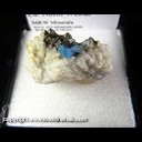 Mineral Specimen: Cyanotrichite from American Eagle Mine, Tintic dist., East Tintic Mts., Juab Co., Utah, Ex. Norm Woods Mineral Specimen: Cyanotrichite from American Eagle Mine, Tintic dist., East Tintic Mts., Juab Co., Utah, Ex. Norm Woods
