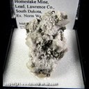 Mineral Specimen: Ankerite, Twinned Calcite, Pyrite, Quartz from 3950 foot level, Homestake Mine, Lead, Lawrence Co., South Dakota, Ex. Norm Woods Mineral Specimen: Ankerite, Twinned Calcite, Pyrite, Quartz from 3950 foot level, Homestake Mine, Lead, Lawrence Co., South Dakota, Ex. Norm Woods