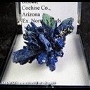Mineral Specimen: Azurite altering to Malachite from Bisbee, Cochise Co., Arizona, Ex. Norm Woods Mineral Specimen: Azurite altering to Malachite from Bisbee, Cochise Co., Arizona, Ex. Norm Woods