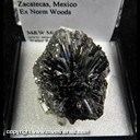 Mineral Specimen: Stibnite on Quartz from Mina San Martin, San Martin, Sombrerte, Zacatecas, Mexico, Ex. Norm Woods Mineral Specimen: Stibnite on Quartz from Mina San Martin, San Martin, Sombrerte, Zacatecas, Mexico, Ex. Norm Woods
