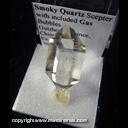 Mineral Specimen: Quartz, Smoky Scepter with included Gas Bubbles from Guizhou Province, China, Ex. Norm Woods