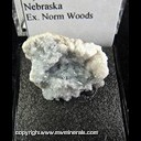 Mineral Specimen: Celestine on Calcite from Wymore, Gage Co., Nebraska, Ex. Norm Woods