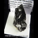 Mineral Specimen: Nickel/Iron Meteorite from Sikhote-Alin, Paseka, Primorsky Krai, Russia, 17.5 grams, fell Feb. 12, 1947 Mineral Specimen: Nickel/Iron Meteorite from Sikhote-Alin, Paseka, Primorsky Krai, Russia, 17.5 grams, fell Feb. 12, 1947