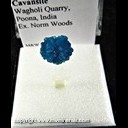 Mineral Specimen: Cavansite from Wagholi Quarry, Poona, India, Ex. Norm Woods Mineral Specimen: Cavansite from Wagholi Quarry, Poona, India, Ex. Norm Woods