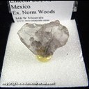 Mineral Specimen: Quartz, Smoky Japan Law Twin from Smokey Bear claims, Lincoln Co., New Mexico, Ex. Norm Woods Mineral Specimen: Quartz, Smoky Japan Law Twin from Smokey Bear claims, Lincoln Co., New Mexico, Ex. Norm Woods