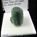 Mineral Specimen: Malachite Stalactic "Finger" from Katanga, Democratic Republic of Congo Ex. Norm Woods Mineral Specimen: Malachite Stalactic "Finger" from Katanga, Democratic Republic of Congo Ex. Norm Woods