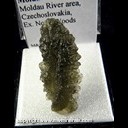 Mineral Specimen: Moldavite (Tektite) from Moldau River area, Czechoslovakia, Ex. Norm Woods Mineral Specimen: Moldavite (Tektite) from Moldau River area, Czechoslovakia, Ex. Norm Woods