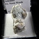 Mineral Specimen: Celestine from Wymore, Gage Co., Nebraska, Ex. Norm Woods Mineral Specimen: Celestine from Wymore, Gage Co., Nebraska, Ex. Norm Woods