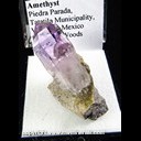 Mineral Specimen: Amethyst from Piedra Parada, Tatatila Muncipiality, Veracruz, Mexico, Ex. Norm Woods Mineral Specimen: Amethyst from Piedra Parada, Tatatila Muncipiality, Veracruz, Mexico, Ex. Norm Woods
