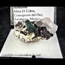 Mineral Specimen: Malachite pseudomorph after Azurite, Quartz, Hematite from Mina el Cobre, Concepcion del Oro, Zacatecas, Mexico, Ex. Norm Woods Mineral Specimen: Malachite pseudomorph after Azurite, Quartz, Hematite from Mina el Cobre, Concepcion del Oro, Zacatecas, Mexico, Ex. Norm Woods