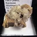 Mineral Specimen: Fluorite variety: Peanut Butter, Phantom Calcite from Pint's Quarry, Raymond, Blackhawk Co., Iowa, Ex. Norm Woods Mineral Specimen: Fluorite variety: Peanut Butter, Phantom Calcite from Pint's Quarry, Raymond, Blackhawk Co., Iowa, Ex. Norm Woods