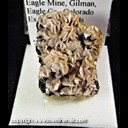 Mineral Specimen: Siderite on Sphalerite from Eagle Mine, Gilman, Eagle Co., Colorado, Ex. Norm Woods Mineral Specimen: Siderite on Sphalerite from Eagle Mine, Gilman, Eagle Co., Colorado, Ex. Norm Woods