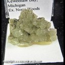 Mineral Specimen: Prehnite from Keweenaw Bay, Michigan, Ex. Norm Woods Mineral Specimen: Prehnite from Keweenaw Bay, Michigan, Ex. Norm Woods
