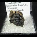 Mineral Specimen: Blister Copper from Chalcocite from Flambeau Mine, Ladysmith, Rusk Co., Wisconsin, Ex. Norm Woods Mineral Specimen: Blister Copper from Chalcocite from Flambeau Mine, Ladysmith, Rusk Co., Wisconsin, Ex. Norm Woods
