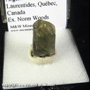 Mineral Specimen: Diopside from LaurelWentworth, Argnteuil RCM, Laurentides, Quebec, Canada, Ex. Norm Woods Mineral Specimen: Diopside from LaurelWentworth, Argnteuil RCM, Laurentides, Quebec, Canada, Ex. Norm Woods