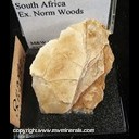 Mineral Specimen: Quartz variety: Lamellar from South Africa, Ex. Norm Woods Mineral Specimen: Quartz variety: Lamellar from South Africa, Ex. Norm Woods