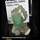 Mineral Specimen: Apophyllite, Stilbite from Jalgaon, India Mineral Specimen: Apophyllite, Stilbite from Jalgaon, India