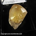 Mineral Specimen: Calcite, twinned (one corner has a small bruise) from North Vernon, Jennings Co., Indiana Mineral Specimen: Calcite, twinned (one corner has a small bruise) from North Vernon, Jennings Co., Indiana