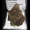 Mineral Specimen: Meteorite, Hoba, Iron/Nickel from Grootfontein, Otjozondjupa Region, Namibia, Ex. Norm Woods Mineral Specimen: Meteorite, Hoba, Iron/Nickel from Grootfontein, Otjozondjupa Region, Namibia, Ex. Norm Woods
