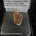 Mineral Specimen: Sturmanite from Black Rock Mine, Black Rock, Kalahari Manganese field, Northern Cape Province, South Africa, Ex. Norm Woods