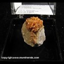 Mineral Specimen: Dolomite on Calcite from Hume, Bates Co., Missouri, Ex. Norm Woods Mineral Specimen: Dolomite on Calcite from Hume, Bates Co., Missouri, Ex. Norm Woods