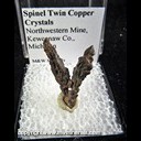 Mineral Specimen: Copper Crystals from Northwestern Mine, Keweenaw Co., Michigan