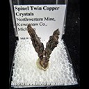 Mineral Specimen: Copper Crystals from Northwestern Mine, Keweenaw Co., Michigan Mineral Specimen: Copper Crystals from Northwestern Mine, Keweenaw Co., Michigan