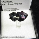 Mineral Specimen: Covellite crystals from Stewart Mine, Butte, Silver Bow Co., Montana, Ex. Norm Woods Mineral Specimen: Covellite crystals from Stewart Mine, Butte, Silver Bow Co., Montana, Ex. Norm Woods