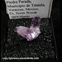 Mineral Specimen: Amethyst, Double Terminated from Piedra Parada, Tatatila Muncipiality, Veracruz, Mexico, Ex. Norm Woods