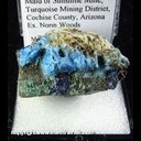Mineral Specimen: Cyanotrichite, Azurite, Malachite from Maid of Sunshine Mine, Turquoise mining dist., Cochise Co., Arizona, Ex. Norm Woods Mineral Specimen: Cyanotrichite, Azurite, Malachite from Maid of Sunshine Mine, Turquoise mining dist., Cochise Co., Arizona, Ex. Norm Woods