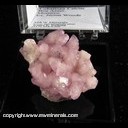 Mineral Specimen: Calcite variety: Cobaltoan from Bou Azzer, Morocco, Ex. Norm Woods Mineral Specimen: Calcite variety: Cobaltoan from Bou Azzer, Morocco, Ex. Norm Woods