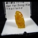 Mineral Specimen: Mimetite from Guatomo Mine ('Hat Yai' mimetite locality), Tham Thalu, Bannang Sata Dist., Yala Prov., Thailand, Ex. Norm Woods Mineral Specimen: Mimetite from Guatomo Mine ('Hat Yai' mimetite locality), Tham Thalu, Bannang Sata Dist., Yala Prov., Thailand, Ex. Norm Woods
