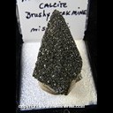 Mineral Specimen: Marcasite on Calcite from Brushy Creek Mine, Greeley, Reynolds Co., Missouri, Ex. Norm Woods