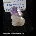 Mineral Specimen: Amethyst Scepter from near Mono Lake, Mono Co., California, Ex. Norm Woods Mineral Specimen: Amethyst Scepter from near Mono Lake, Mono Co., California, Ex. Norm Woods