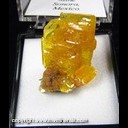 Mineral Specimen: Wulfenite, Mimetite from Mina San Francisco, Cerro Prieto, Cucurpe, Municipio de Cucurpe, Sonora, Mexico, Ex. Norm Woods Mineral Specimen: Wulfenite, Mimetite from Mina San Francisco, Cerro Prieto, Cucurpe, Municipio de Cucurpe, Sonora, Mexico, Ex. Norm Woods