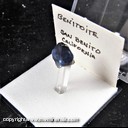 Mineral Specimen: Benitoite, not terminated, semi gemmy from Gem Mine, San Benito County, California, Ex. Norm Woods Mineral Specimen: Benitoite, not terminated, semi gemmy from Gem Mine, San Benito County, California, Ex. Norm Woods