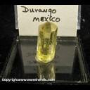Mineral Specimen: Fluorapatite from Mina Cerro de Mercado, Victoria de Durango, Municipio de Durango, Durango, Mexico, Ex. Norm Woods