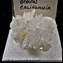 Mineral Specimen: Colemanite from Boron, Kramer District, Kern Co., California, Ex. Norm Woods