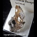 Mineral Specimen: Topaz from Thomas Range, Juab Co., Utah, Ex. Norm Woods