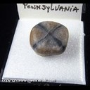 Mineral Specimen: Andalusite variety: Chiastolite (waterworn) from Pennsylvania, Ex. Norm Woods Mineral Specimen: Andalusite variety: Chiastolite (waterworn) from Pennsylvania, Ex. Norm Woods