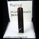 Mineral Specimen: Rutile from Minas Gerais (likely Diamantina), Brazil, Ex. Norm Woods Mineral Specimen: Rutile from Minas Gerais (likely Diamantina), Brazil, Ex. Norm Woods